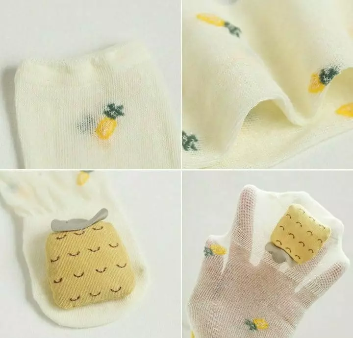 Miso - Korean Children Fashion - #littlefashionista - Fruit Mesh Half Tights - 4