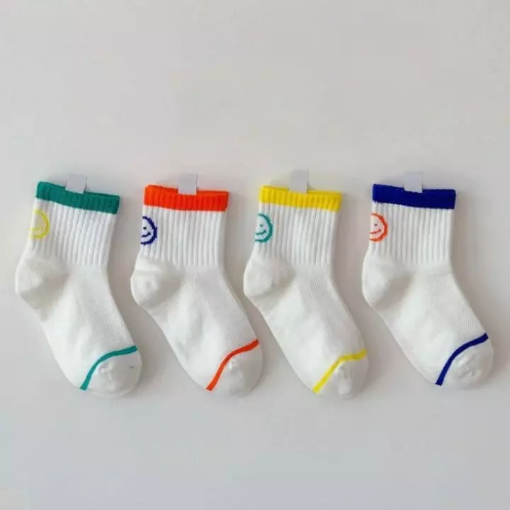 Miso - Korean Children Fashion - #magicofchildhood - Crayon Smile Socks Set - 2
