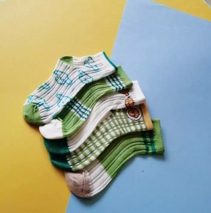 Miso - Korean Children Fashion - #minifashionista - Tori Green Socks Set