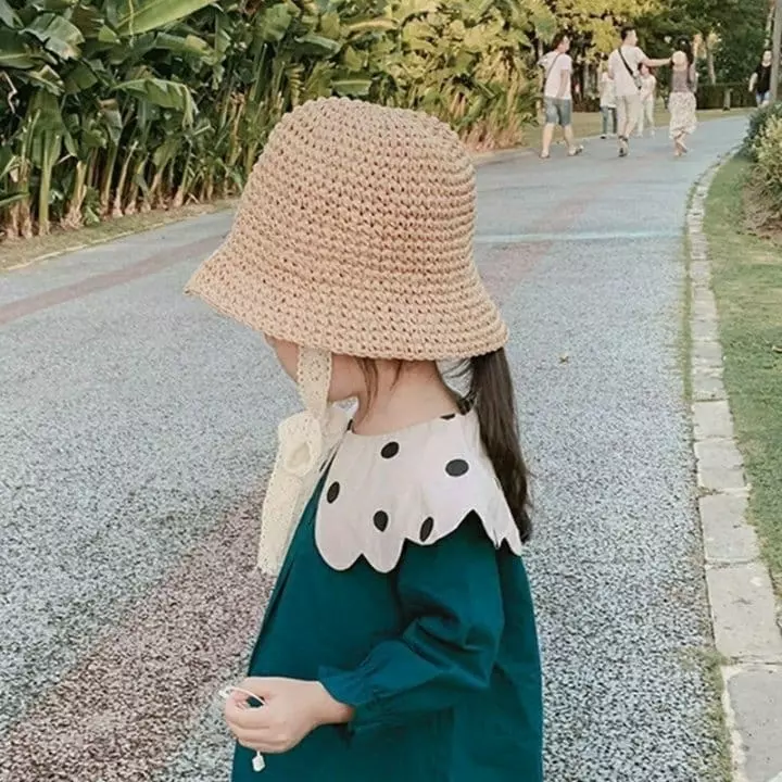 Miso - Korean Children Fashion - #stylishchildhood - Love Me Straw Hat