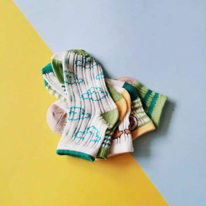 Miso - Korean Children Fashion - #todddlerfashion - Tori Green Socks Set - 3