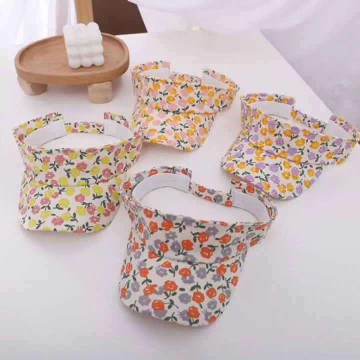 Miso - Korean Children Fashion - #toddlerclothing - Flower Sun Cap