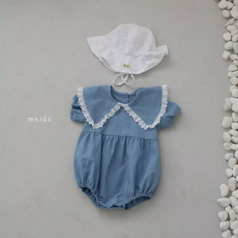 Mkids - Korean Baby Fashion - #babyboutique - Frill Collar Bodysuit - 3