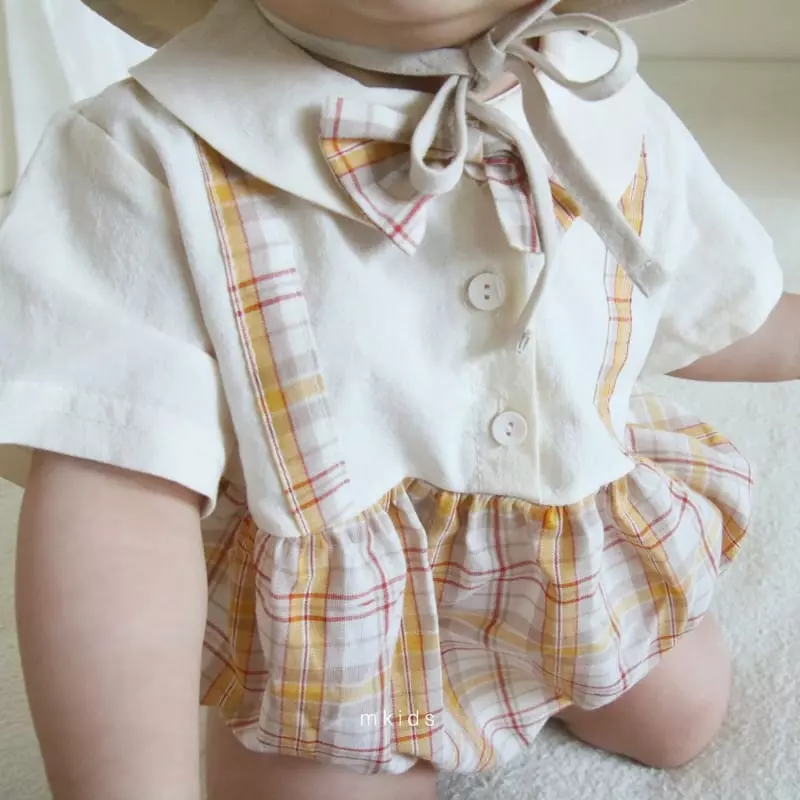 Mkids - Korean Baby Fashion - #babyboutique - Dungarees Bodysuit - 4