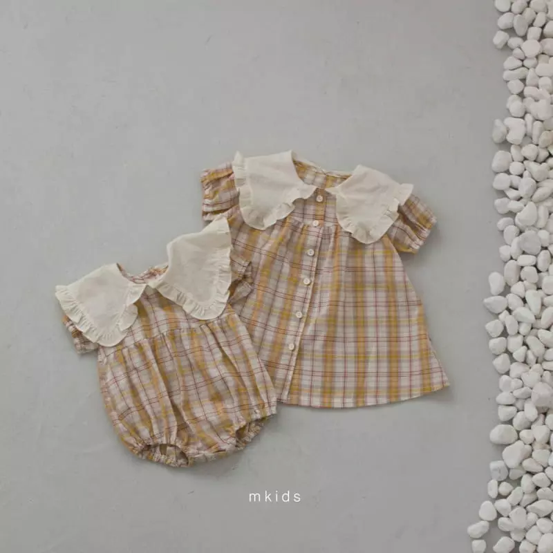 Mkids - Korean Baby Fashion - #babyclothing - Frill Collar Bodysuit - 5