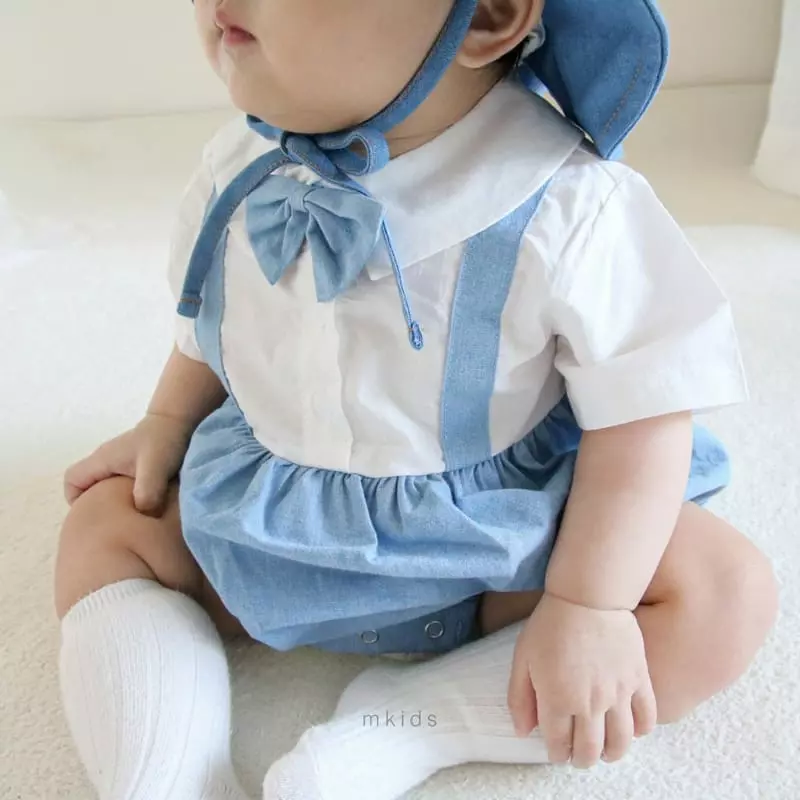 Mkids - Korean Baby Fashion - #babygirlfashion - Dungarees Bodysuit - 9