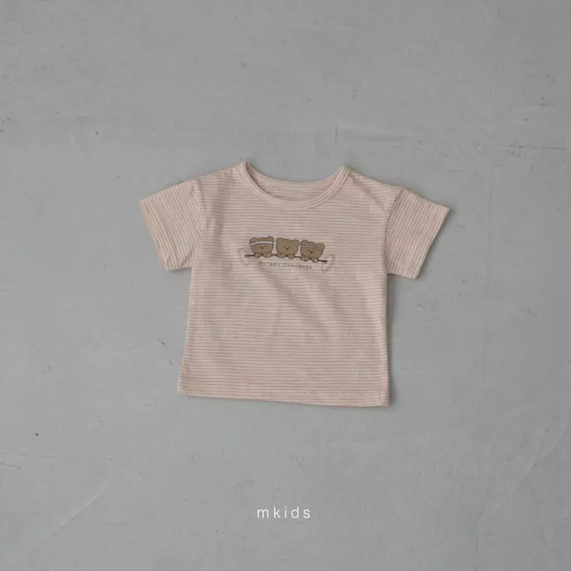Mkids - Korean Baby Fashion - #babyoutfit - Babel Bear Tee - 6