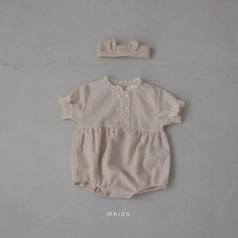 Mkids - Korean Baby Fashion - #babyoutfit - Double Lace Bodysuit