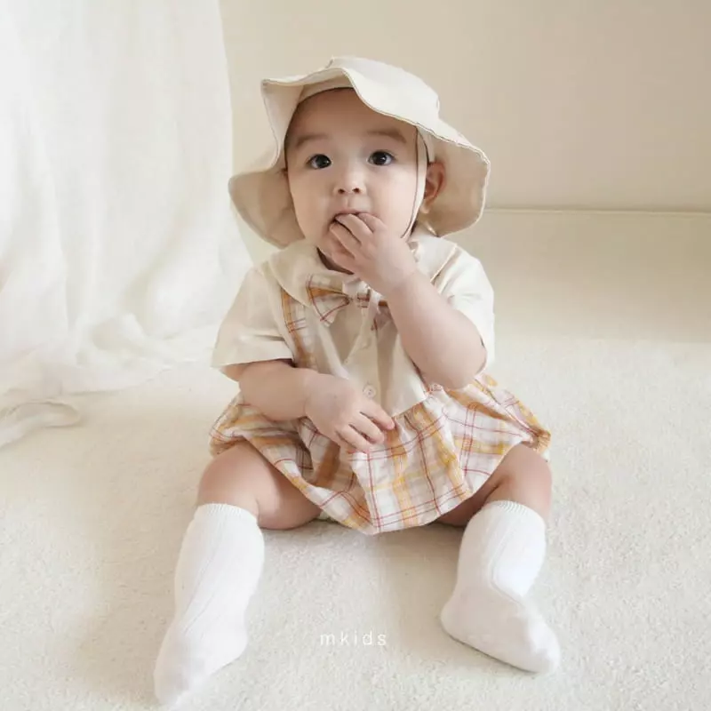 Mkids - Korean Baby Fashion - #onlinebabyshop - Dungarees Bodysuit - 2