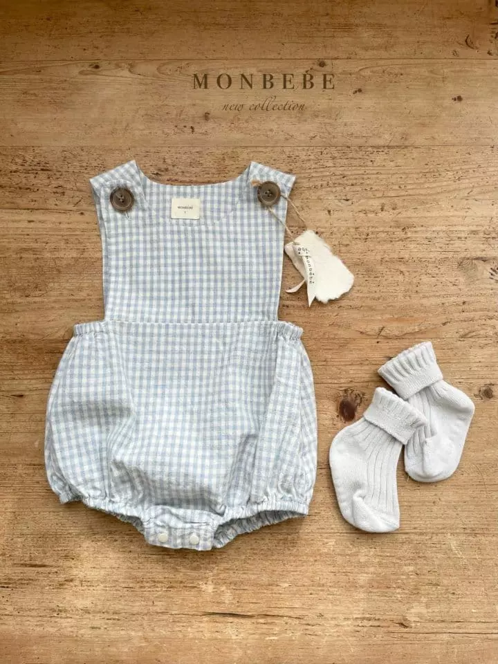 Monbebe - Korean Baby Fashion - #babylifestyle - Assom Check Bodysuit - 11