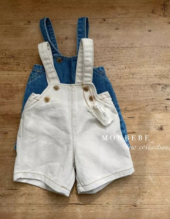 Monbebe - Korean Baby Fashion - #babywear - Denim Dungarees Pants - 5