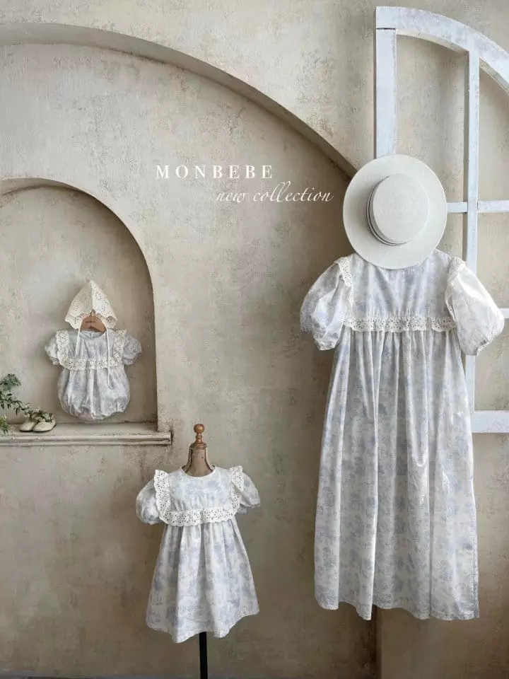 Monbebe - Korean Women Fashion - #vintagekidsstyle - Mom Angel One-piece