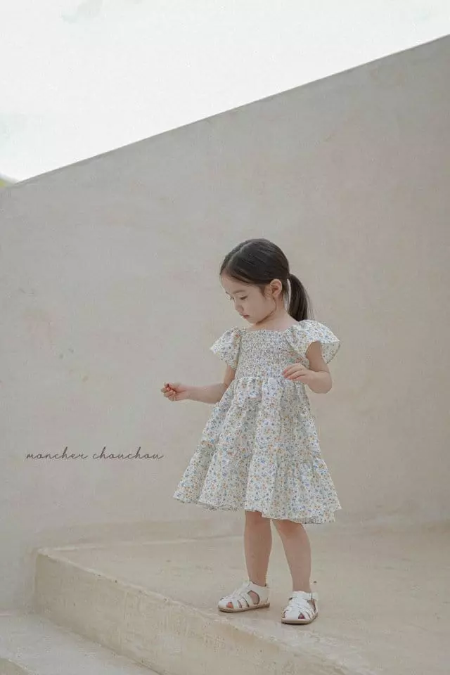 Moncher Chouchou - Korean Children Fashion - #discoveringself - Smocked One-piece - 3