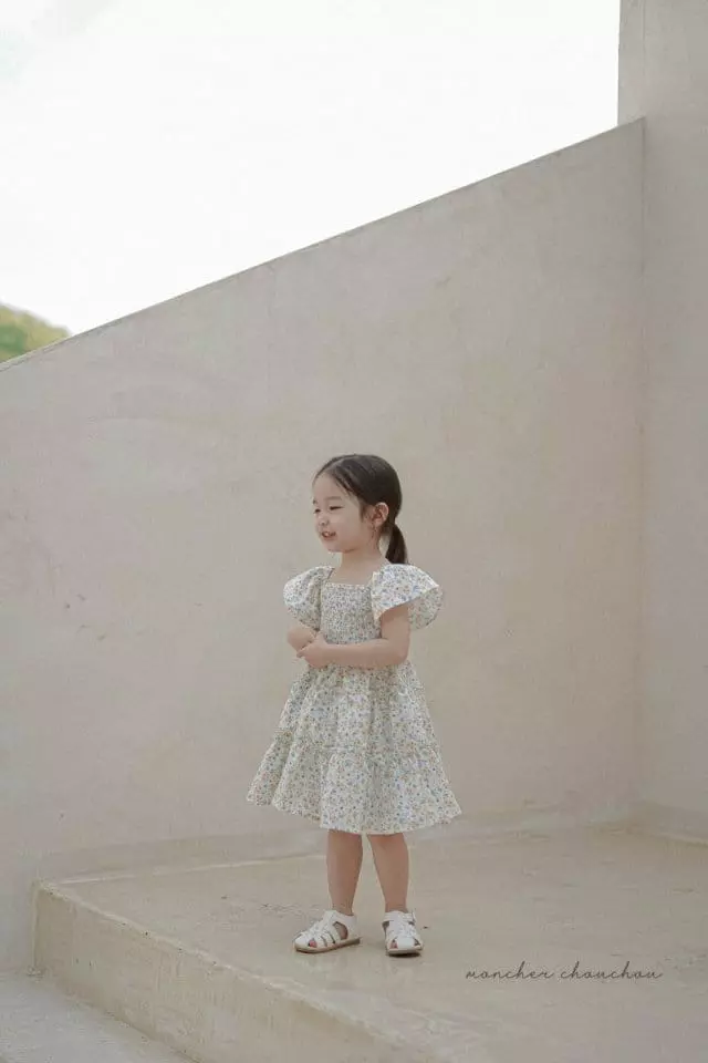 Moncher Chouchou - Korean Children Fashion - #discoveringself - Smocked One-piece - 4