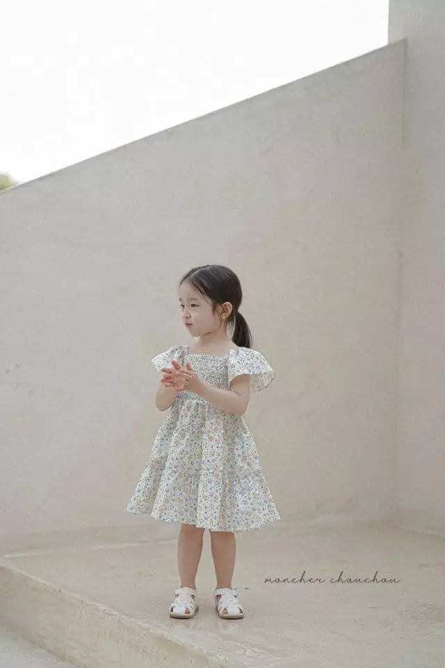 Moncher Chouchou - Korean Children Fashion - #kidsshorts - Smocked One-piece - 5