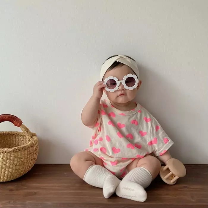 Moran - Korean Baby Fashion - #babyootd - Lover Bodysuit