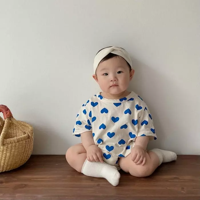 Moran - Korean Baby Fashion - #onlinebabyboutique - Lover Bodysuit - 5