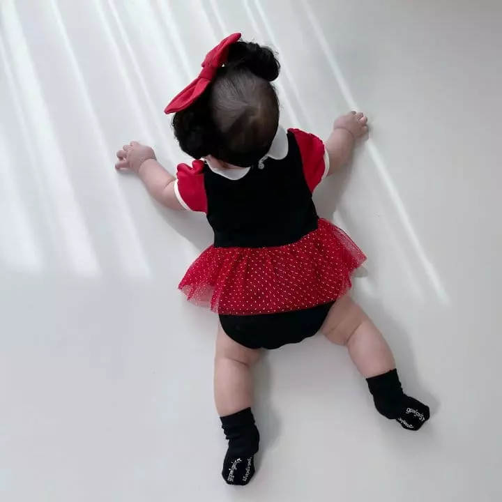 Moran - Korean Baby Fashion - #onlinebabyshop - Princess Bodysuit with Hairband - 5