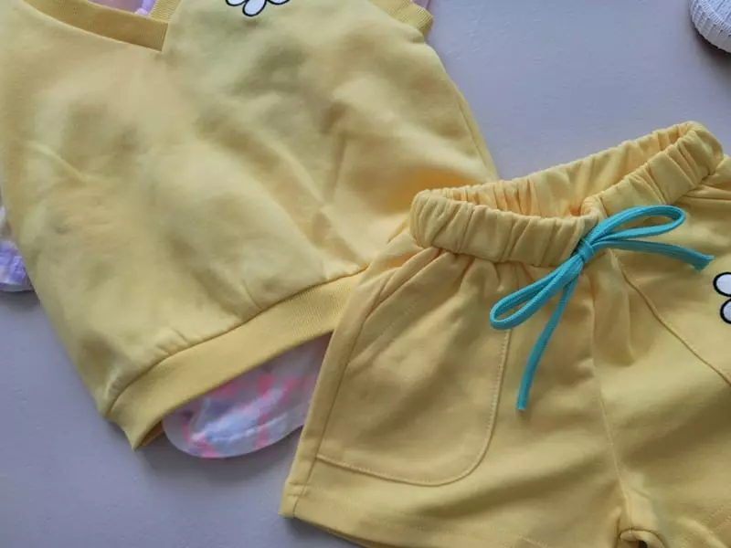 Moran - Korean Children Fashion - #childrensboutique - Daisy Embroidery Top Bottom Set - 12