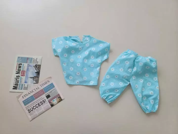 Moran - Korean Children Fashion - #kidzfashiontrend - Gojengi Daisy Top Bottom Set - 5