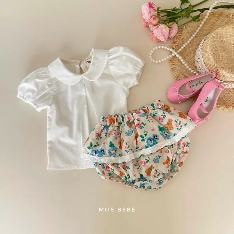 Mos Bebe - Korean Baby Fashion - #smilingbaby - Teddy Skirt Bloomer - 4