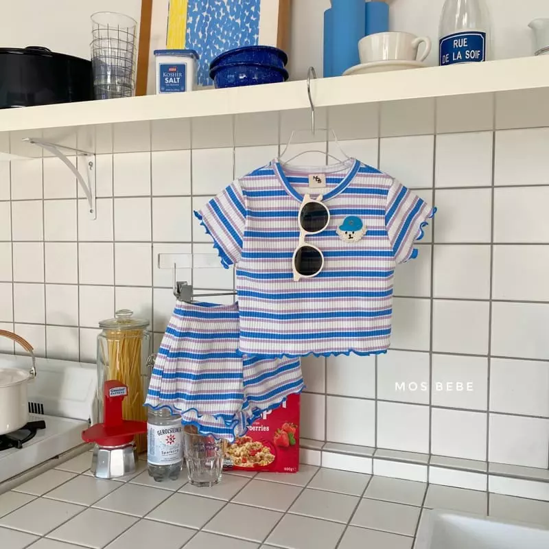 Mos Bebe - Korean Baby Fashion - #babyboutique - Puppy Top Bottom Set - 2