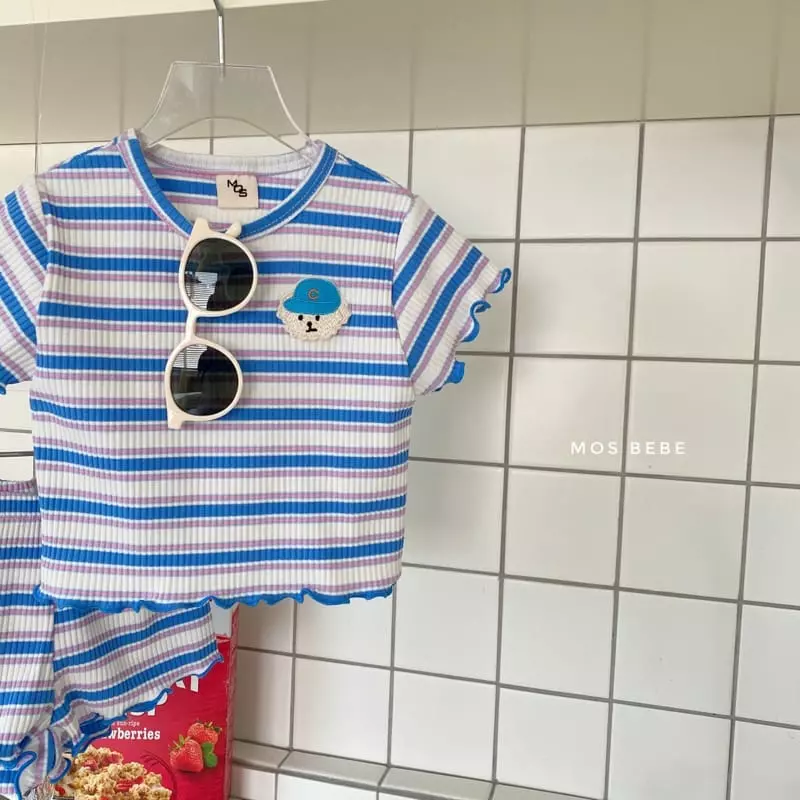 Mos Bebe - Korean Baby Fashion - #babyboutique - Puppy Top Bottom Set - 3