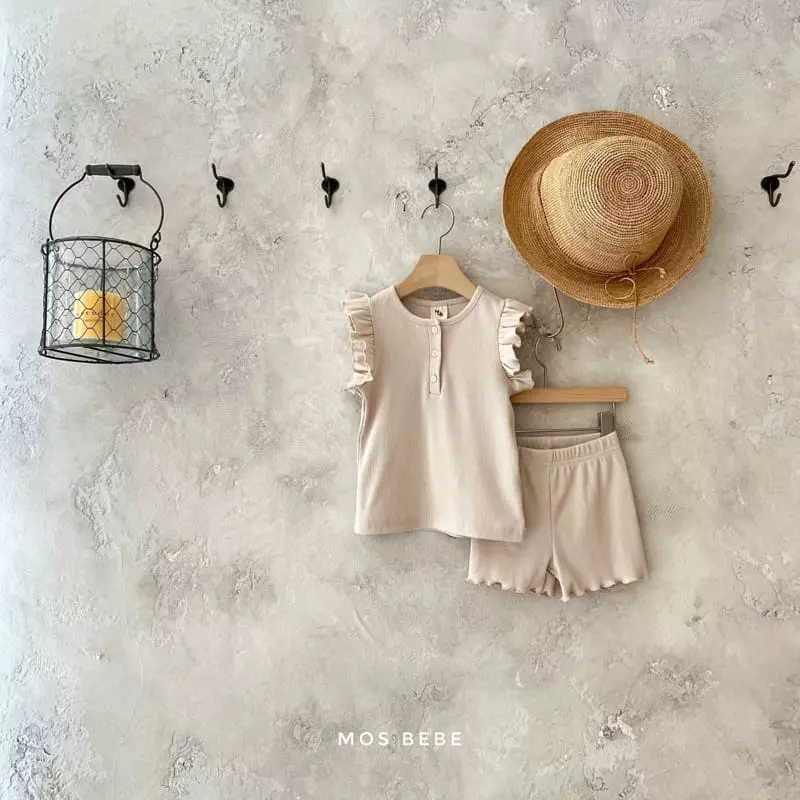 Mos Bebe - Korean Baby Fashion - #babyboutiqueclothing - Loving You Top Bottom Set