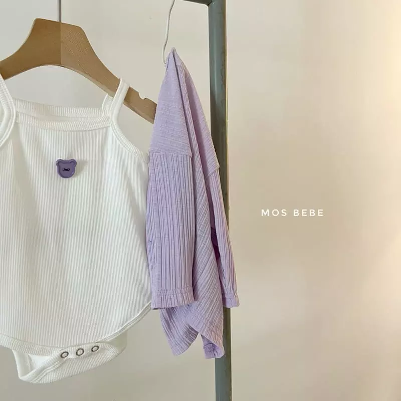 Mos Bebe - Korean Baby Fashion - #babyclothing - Daily Cardigan Bodysuit Set - 7