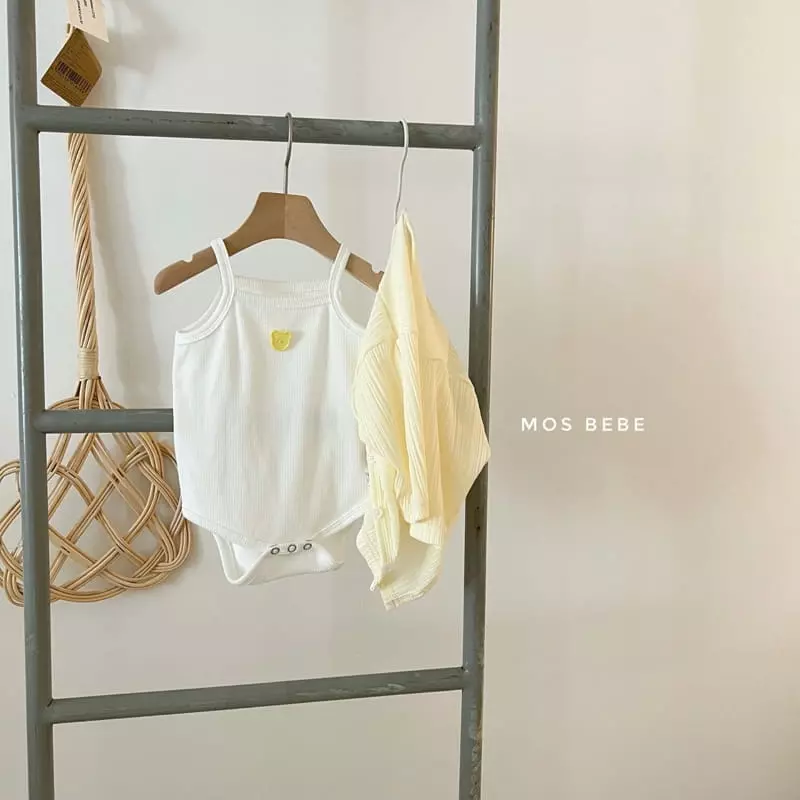 Mos Bebe - Korean Baby Fashion - #babyfashion - Daily Cardigan Bodysuit Set - 8