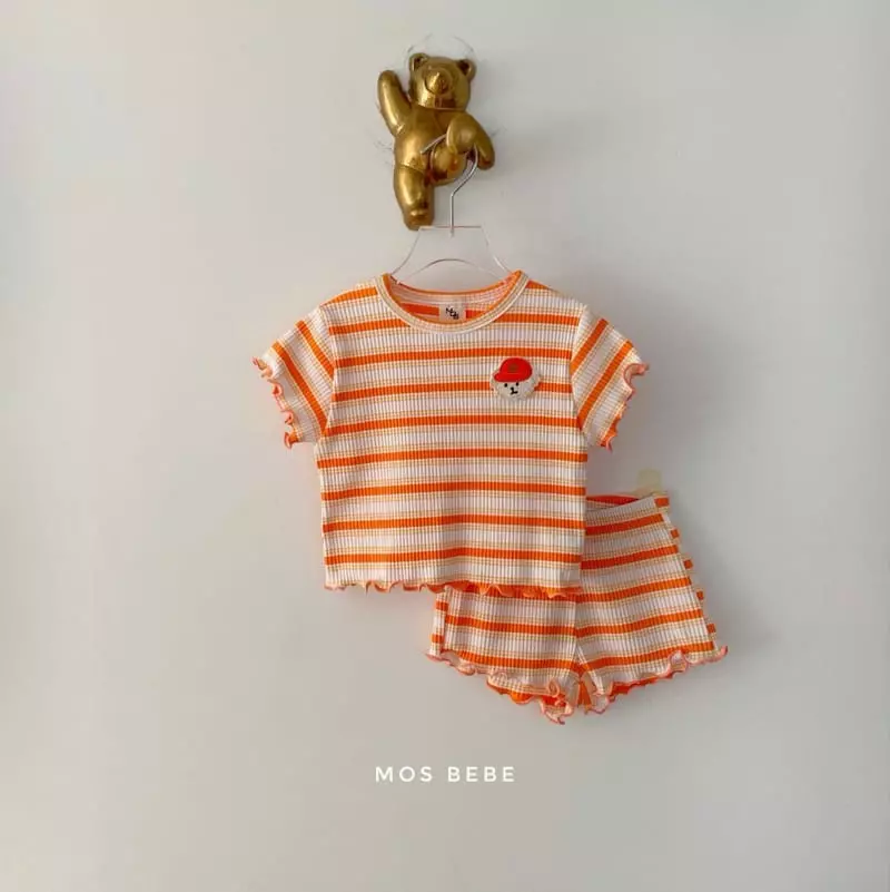 Mos Bebe - Korean Baby Fashion - #babyfashion - Puppy Top Bottom Set - 6