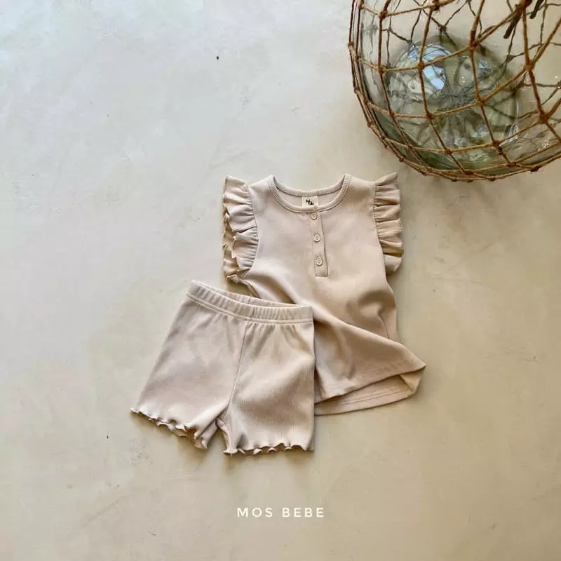 Mos Bebe - Korean Baby Fashion - #babyfashion - Loving You Top Bottom Set - 4