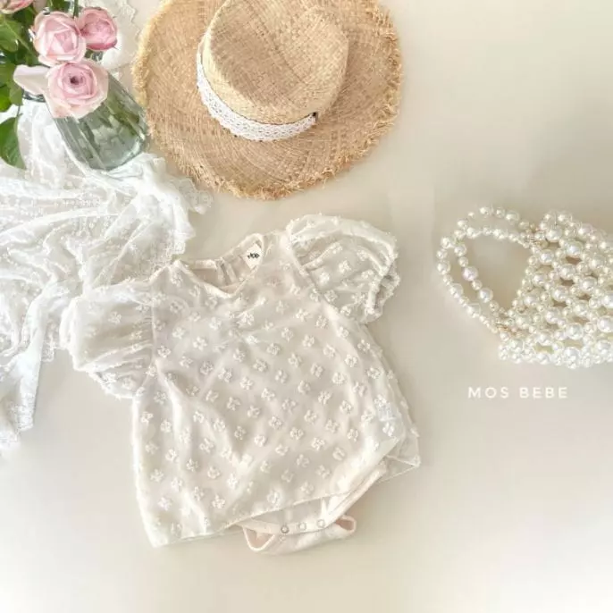 Mos Bebe - Korean Baby Fashion - #babyfever - Juliet Blouse Bodysuit Set - 2