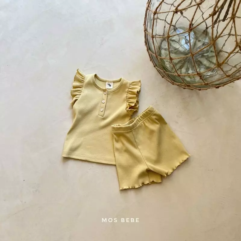 Mos Bebe - Korean Baby Fashion - #babygirlfashion - Loving You Top Bottom Set - 5