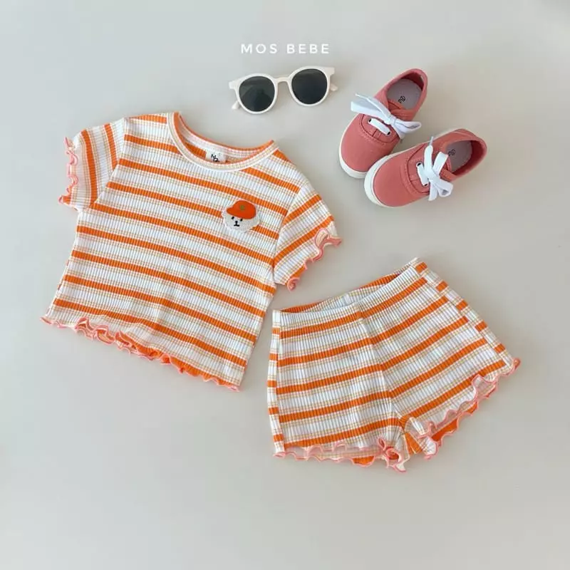 Mos Bebe - Korean Baby Fashion - #babygirlfashion - Puppy Top Bottom Set - 8