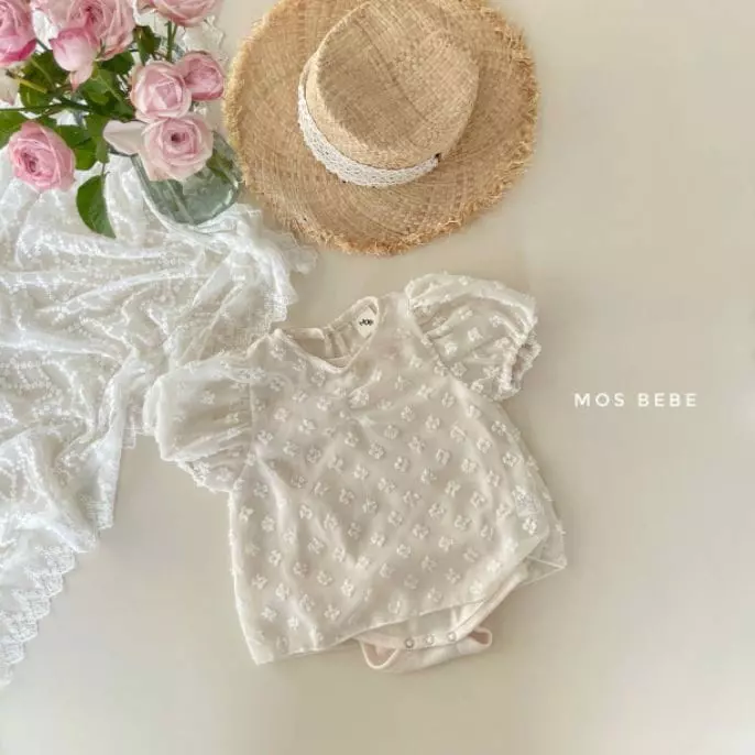 Mos Bebe - Korean Baby Fashion - #babygirlfashion - Juliet Blouse Bodysuit Set - 3