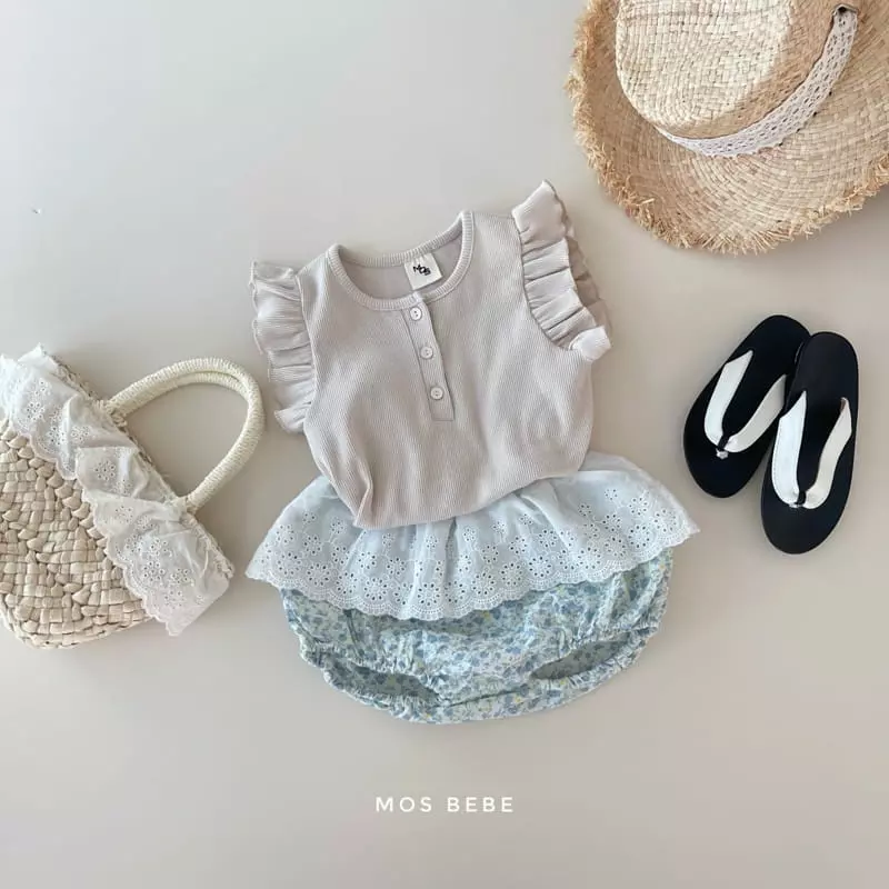 Mos Bebe - Korean Baby Fashion - #babylifestyle - Plang Skirt Bloomer - 9