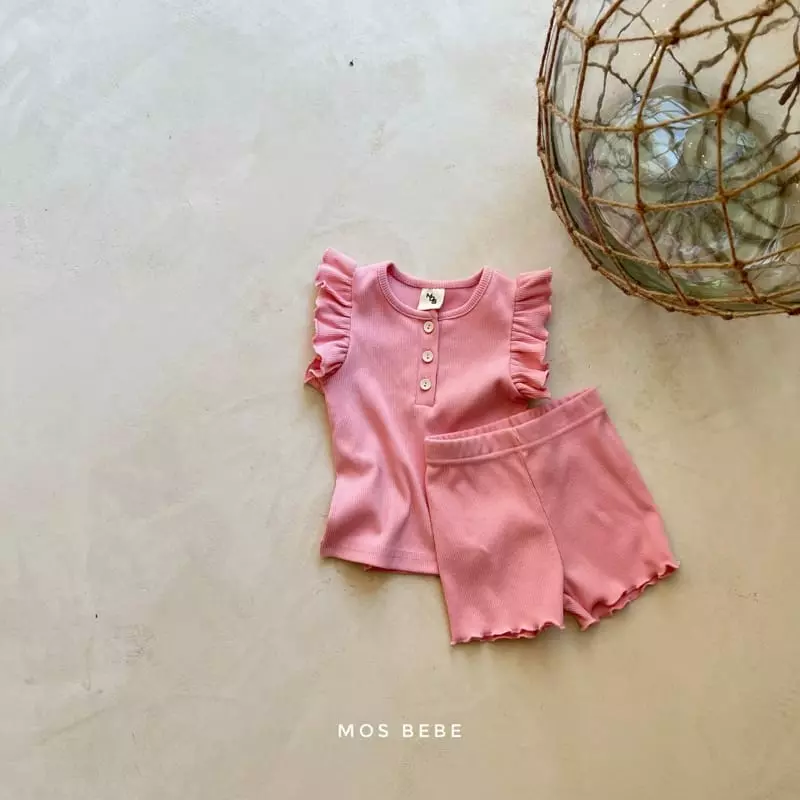 Mos Bebe - Korean Baby Fashion - #babylifestyle - Loving You Top Bottom Set - 6
