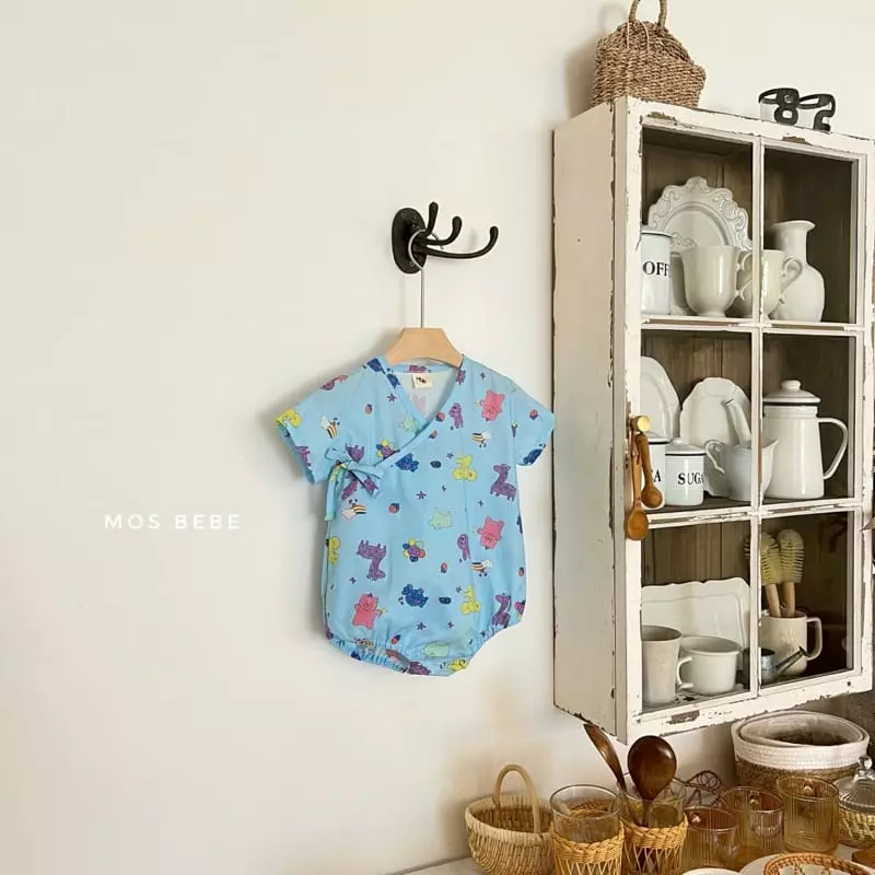 Mos Bebe - Korean Baby Fashion - #babylifestyle - Crayon Bodysuit - 2