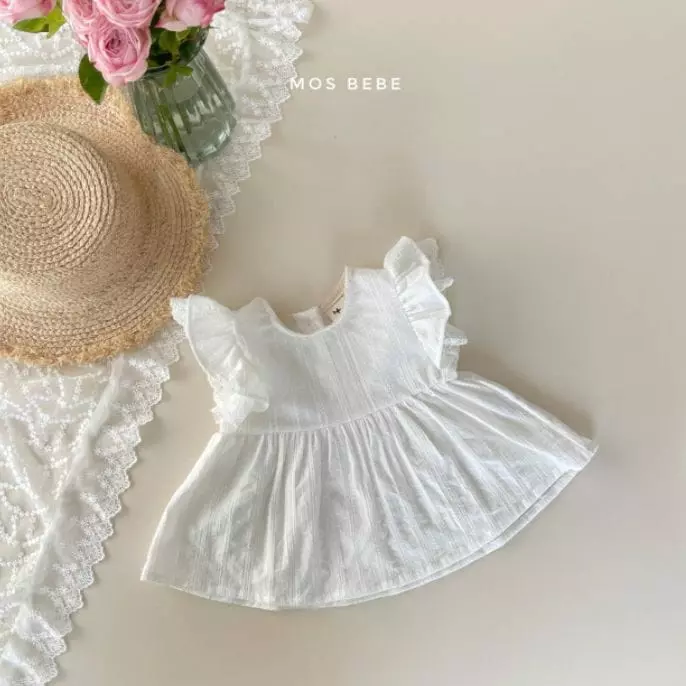 Mos Bebe - Korean Baby Fashion - #babylifestyle - Terry Blouse Set - 3