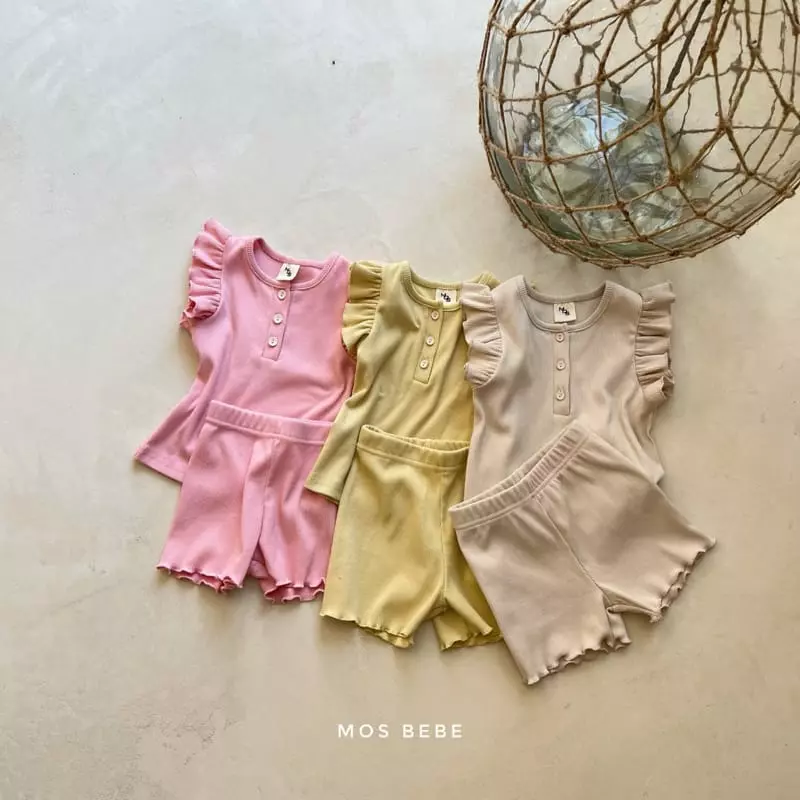 Mos Bebe - Korean Baby Fashion - #babyoninstagram - Loving You Top Bottom Set - 7