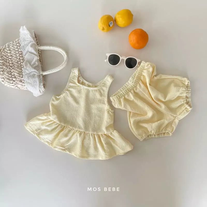 Mos Bebe - Korean Baby Fashion - #babyoninstagram - Momo Top Bottom Set - 6