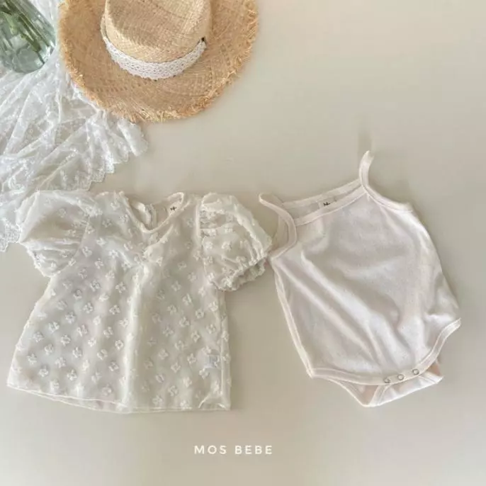 Mos Bebe - Korean Baby Fashion - #babyoninstagram - Juliet Blouse Bodysuit Set - 5