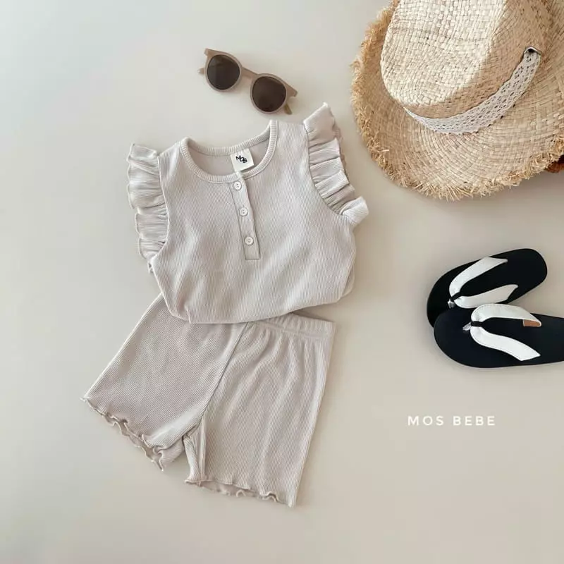 Mos Bebe - Korean Baby Fashion - #babyootd - Loving You Top Bottom Set - 8