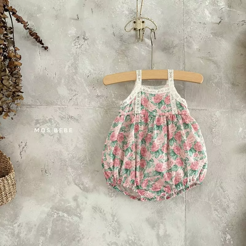 Mos Bebe - Korean Baby Fashion - #babyootd - Lisian Sleeveless Bodysuit - 2