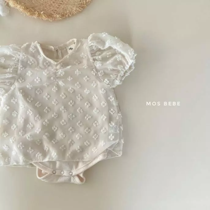 Mos Bebe - Korean Baby Fashion - #babyootd - Juliet Blouse Bodysuit Set - 6
