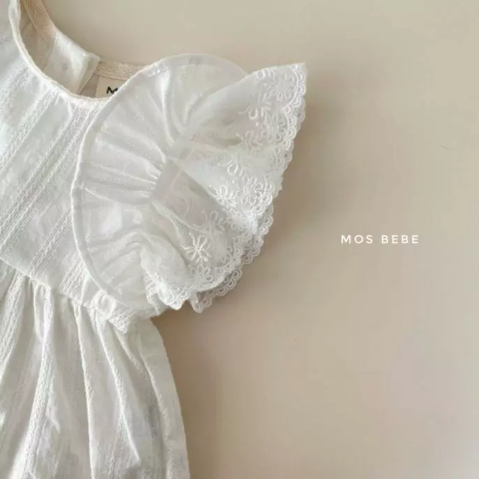 Mos Bebe - Korean Baby Fashion - #babyootd - Terry Blouse Set - 5