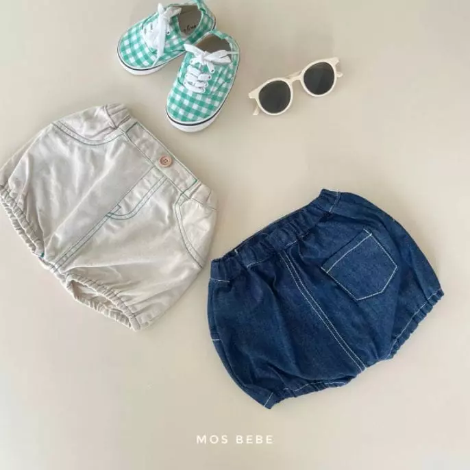 Mos Bebe - Korean Baby Fashion - #babyootd - Button Bloomer - 2