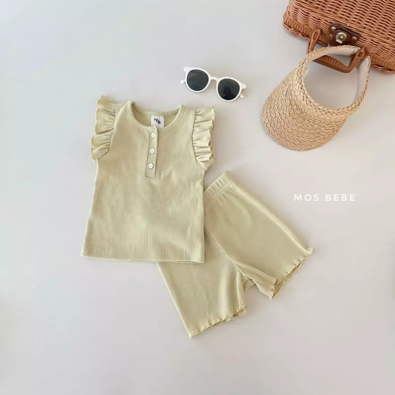 Mos Bebe - Korean Baby Fashion - #babyoutfit - Loving You Top Bottom Set - 10