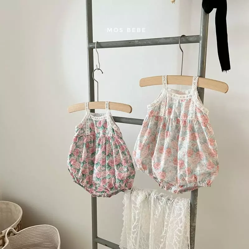 Mos Bebe - Korean Baby Fashion - #babyoutfit - Lisian Sleeveless Bodysuit - 4